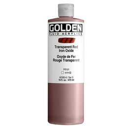 Golden Fluid Acrylique Oxyde de Fer Rouge Transparent