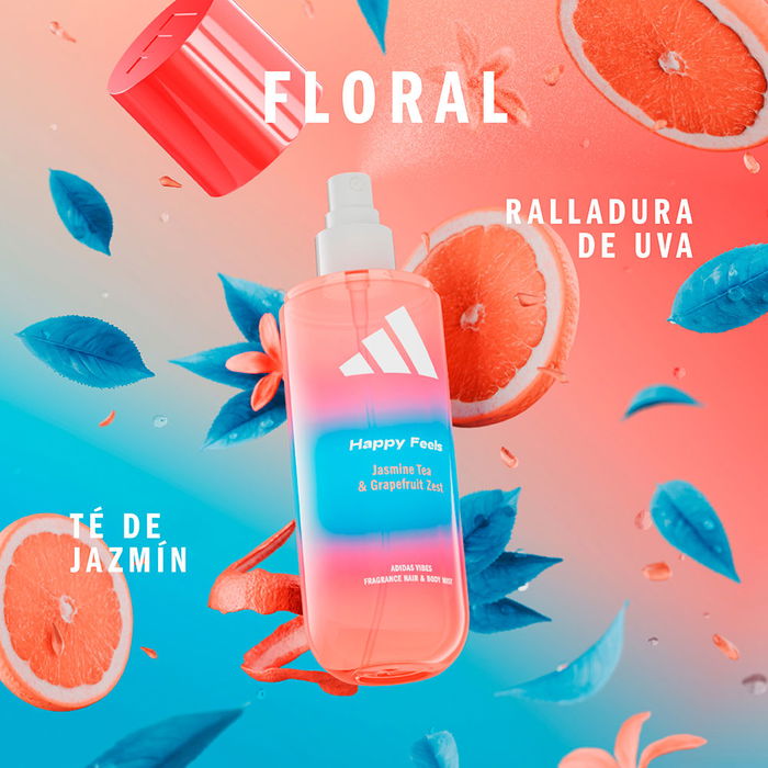 Adidas Vibes Happy Feels Brume Parfumée pour Cheveux et Corps 236 ml