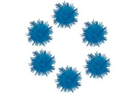 Innspiro Pompons brillants bleus 25mm 20u