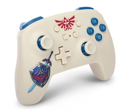 PowerA NSGP0015-01 Manette Sans Fil Officielle Nintendo Switch Edition Zelda, Rechargeable, Boutons Assignables, Motion Control, 30h Autonomie