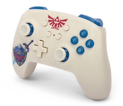 PowerA NSGP0015-01 Manette Sans Fil Officielle Nintendo Switch Edition Zelda, Rechargeable, Boutons Assignables, Motion Control, 30h Autonomie