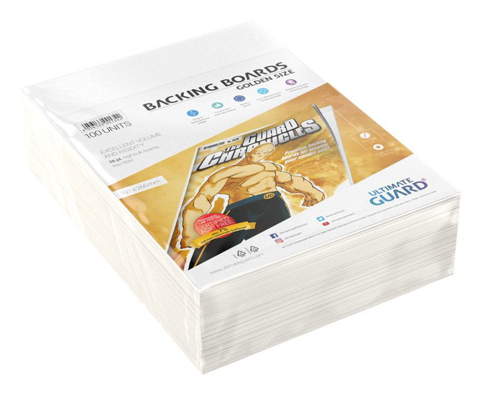 Ultimate Guard Comic Backing Boards (100) - Golden Size Ultimate Guard Comic Backing Boards (100) - Golden Size