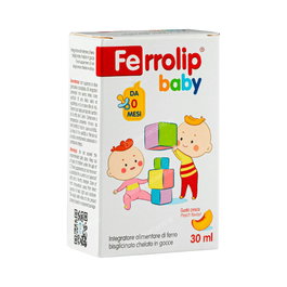 UGA Nutraceuticals Ferrolip Baby Complément Alimentaire Fer En Gouttes Pêche 30ml