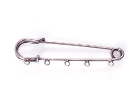 Innspiro Aiguilles broches métalliques 5 anneaux argent vieilli 75,0x15,3mm