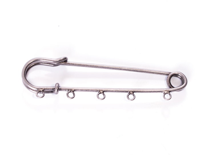 Innspiro Aiguilles broches métalliques 5 anneaux argent vieilli 75,0x15,3mm Innspiro Aiguilles broches métalliques 5 anneaux argent vieilli 75,0x15,3mm