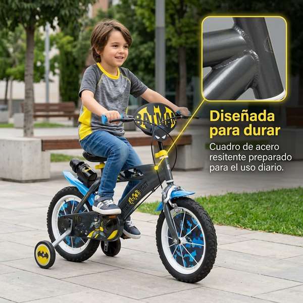 Toimsa Bicicleta Batman - Vélo enfant 14" pour 4 à 6 ans - Noir Toimsa Bicicleta Batman - Vélo enfant 14" pour 4 à 6 ans - Noir