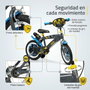 Toimsa Bicicleta Batman - Vélo enfant 14" pour 4 à 6 ans - Noir