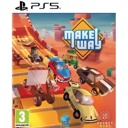 Just For Games Make Way - Jeu vidéo PS5 pour console PlayStation 5 | Jeu de course, construction de circuits, multijoueur fun et accessible