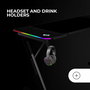 Bureau Gaming Mars Gaming ESCRITORIO ERGO RGB Noir 120 x 60 cm