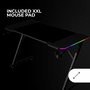 Bureau Gaming Mars Gaming ESCRITORIO ERGO RGB Noir 120 x 60 cm