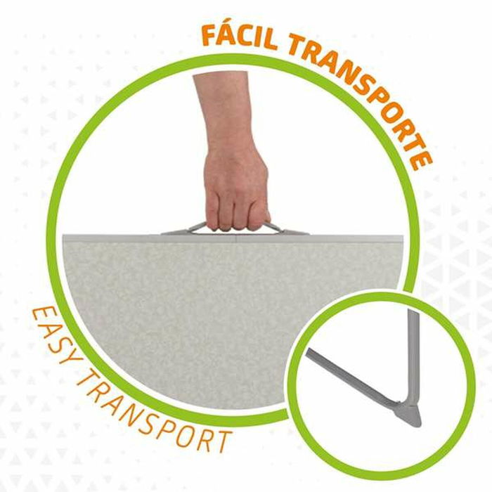 Table Piable Aktive Blanc Acier Bois MDF 80 x 60 x 70 cm Table Piable Aktive Blanc Acier Bois MDF 80 x 60 x 70 cm