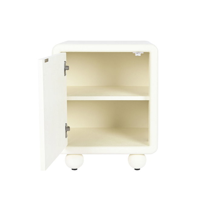 Table de Nuit DKD Home Decor Blanc Bois MDF 45 x 40 x 55 cm Table de Nuit DKD Home Decor Blanc Bois MDF 45 x 40 x 55 cm