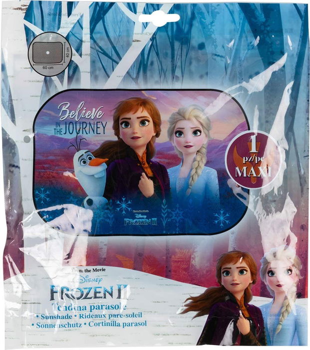 Licensing CZ10250 Rideau Latéral Maxi Frozen 60x40 cm, Protection UV, Fixation Ventouse, Normes Européennes