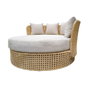 BigBuy Outdoor Lit de jardin Niva Blanc Marron