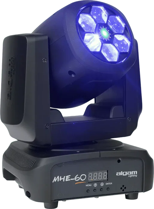 Algamlight Lumière LED Wash 6 x 15W RVB + Laser Vert 200 mW