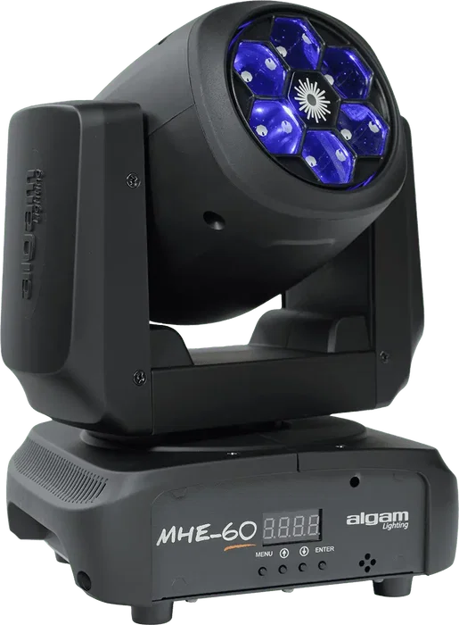 Algamlight Lumière LED Wash 6 x 15W RVB + Laser Vert 200 mW