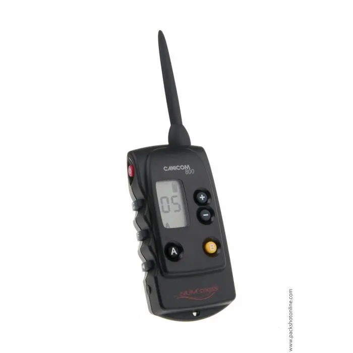 Num'Axes Collier de Dressage Canicom 800 pour 2 Chiens avec Télécommande LCD et Booster, Portée 800 m