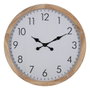 BigBuy Home Horloge Murale Blanc Bois 60 x 60 x 6,5 cm