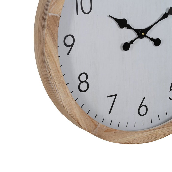 BigBuy Home Horloge Murale Blanc Bois 60 x 60 x 6,5 cm BigBuy Home Horloge Murale Blanc Bois 60 x 60 x 6,5 cm