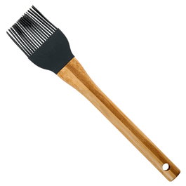 Day Pinceau en Bambú et Silicone grise, 22,5 cm