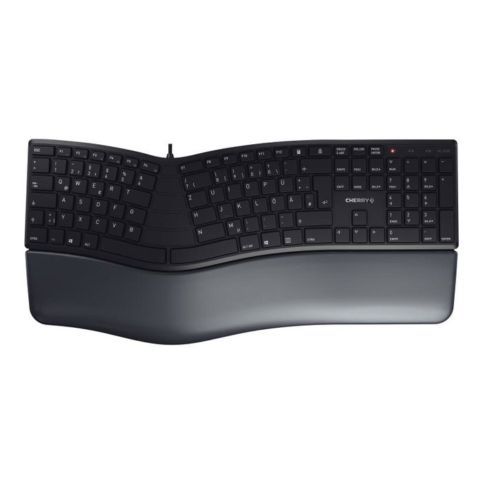 Cherry KC 4500 ERGO Clavier Ergonomique USB QWERTZ avec Repose-Poignets JK-4500DE-2 (JK4500DE2)