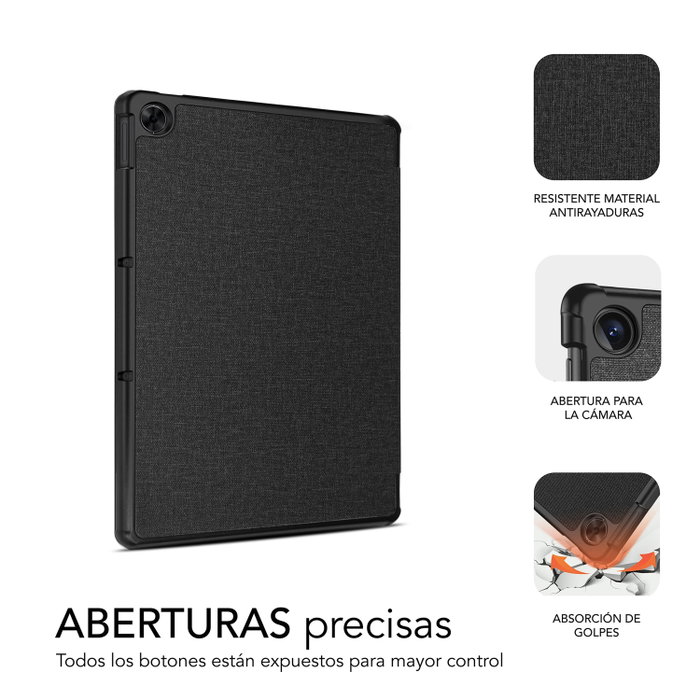 Subblim Coque Shock Case pour Realme Pad 10.4 avec protection antichoc, revêtement tissu, angles de vue multiples Subblim Coque Shock Case pour Realme Pad 10.4 avec protection antichoc, revêtement tissu, angles de vue multiples