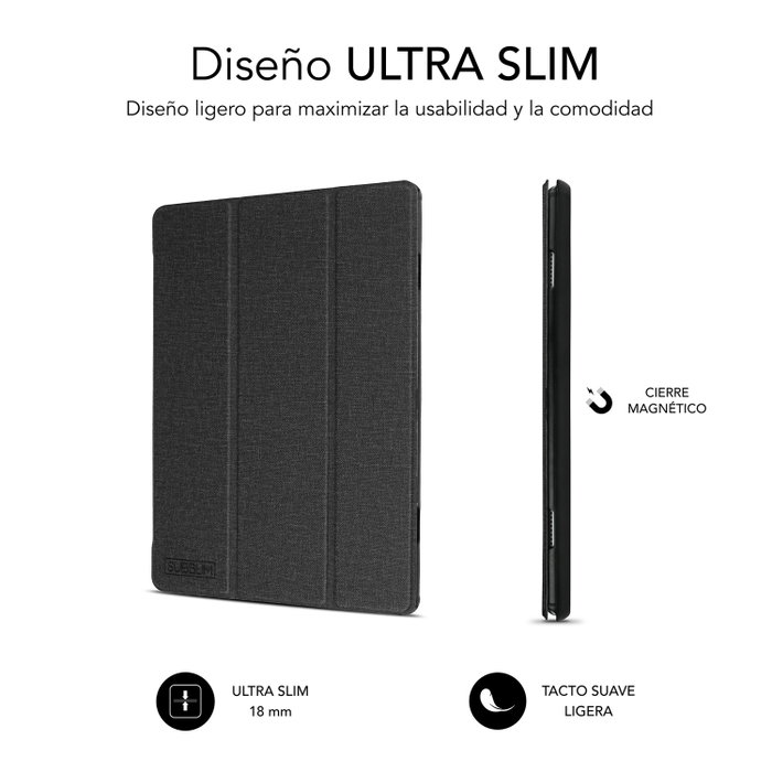 Subblim Coque Shock Case pour Realme Pad 10.4 avec protection antichoc, revêtement tissu, angles de vue multiples Subblim Coque Shock Case pour Realme Pad 10.4 avec protection antichoc, revêtement tissu, angles de vue multiples