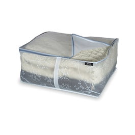 Domo Pack Living Housse de rangement pour couvertures Bon Ton 55x45x25 cm Polypropylène Transparent