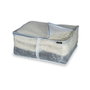 Domo Pack Living Housse de rangement pour couvertures Bon Ton 55x45x25 cm Polypropylène Transparent