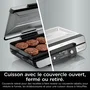 Ninja Sizzle GX101EU - Grill et plancha d'intérieur XL avec couvercle amovible