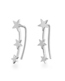 Rosefield Iggy Triple star stud silver