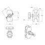 RAM Mounts RAM-201U-B Bras double rotule court pour montage universel, ajustement infini pour angles de vue parfaits