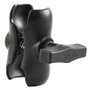 RAM Mounts RAM-201U-B Bras double rotule court pour montage universel, ajustement infini pour angles de vue parfaits