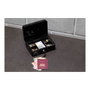 Black+Decker Coffre-fort 5 compartiments avec 2 clés, noir, 25 x 8,5 x 18 cm