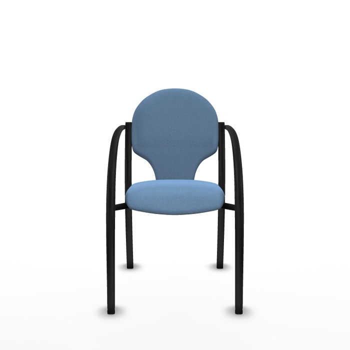 Piqueras Y Crespo Chaise Hellín avec bras fixes, bleu ciel Piqueras Y Crespo Chaise Hellín avec bras fixes, bleu ciel
