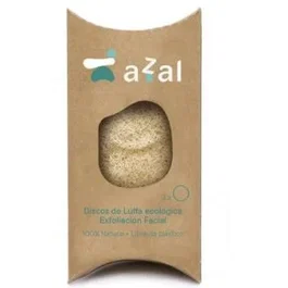 AZAL Disques Exfoliants Visage Luffa Bio Écologiques - 3 Pièces