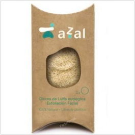 AZAL Disques de Peeling Facial Luffa Eco - Lot de 3 unités