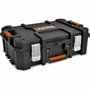 Tood Mallette à outils étanche avec 6 godets, noir/orange