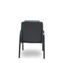 FORÖL Chaise Opti543 Fixe en Cuir Écologique Noir avec Accoudoirs