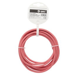 GSC Evolution Câble textile 2,5M (2x0.75mm) Blanco/Rojo
