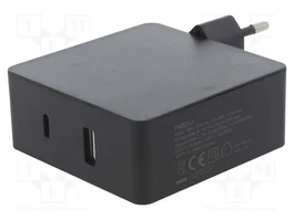LOGILINK Chargeur USB PA0213 Noir avec USB-A et USB-C