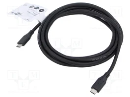 GOOBAY Câble Thunderbolt 3, Thunderbolt 4 et USB 3.2, 3m, noir