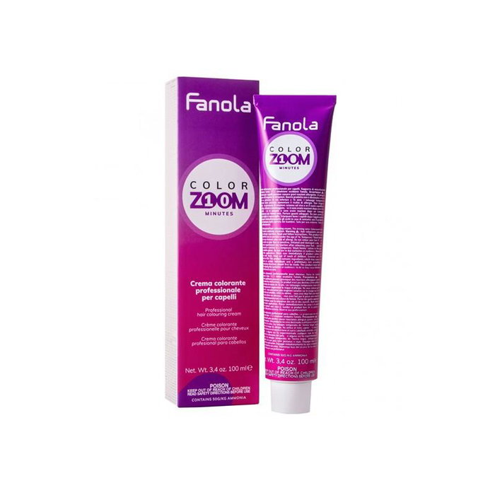 Fanola Tinte Color Zoom 8.0 - Teinture pour cheveux professionnelle en 10 minutes, 100% couverture des cheveux blancs, sans ammoniaque, 23 tons Fanola Tinte Color Zoom 8.0 - Teinture pour cheveux professionnelle en 10 minutes, 100% couverture des cheveux blancs, sans ammoniaque, 23 tons