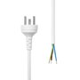 MicroConnect Câble d'alimentation Type K EDB Extrémité ouverte 5m Blanc