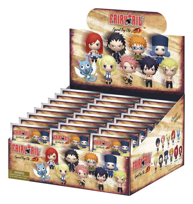 Monogram Int. Fairy Tail 3D Présentoir Porte-clés Série 1 sac à dos (24) Monogram Int. Fairy Tail 3D Présentoir Porte-clés Série 1 sac à dos (24)
