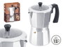 Kinvara Cafetière Aluminium 12 Tasses avec Couvercle Transparent 20 x 23,5 x 12 cm (Set de 6)