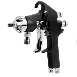 DUVER Pistola à pression en acier zincé, buse 1,5 mm, filetage 1/4