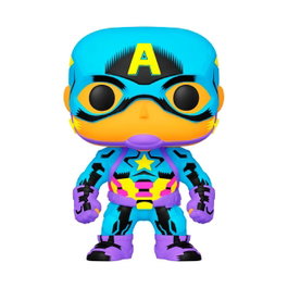 FUNKO POP Captain America Special Edition Black Light n° 648