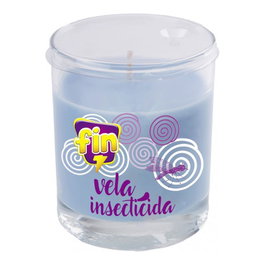 Flower Bougie insecticide en verre lavande 125 g protection extérieure 34 h