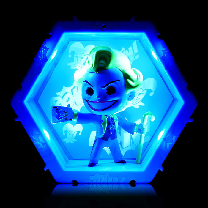 Wow Pods - DC Super Friends - Figurine Joker lumineuse avec LED et sensor de mouvement - Lampe de nuit et jouet encastrable - License DC Comics Wow Pods - DC Super Friends - Figurine Joker lumineuse avec LED et sensor de mouvement - Lampe de nuit et jouet encastrable - License DC Comics